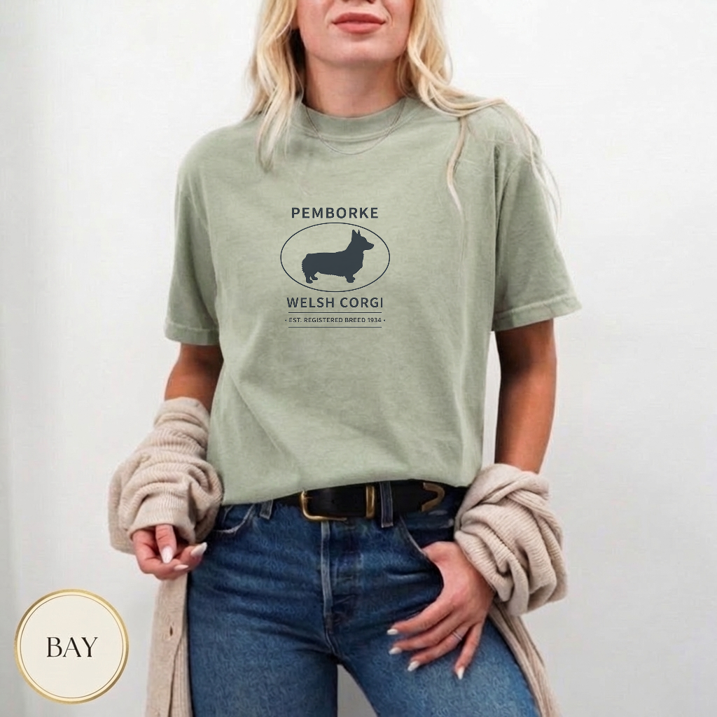 Welsh Corgi Pride Badge Shirt — lifestyle mockup
