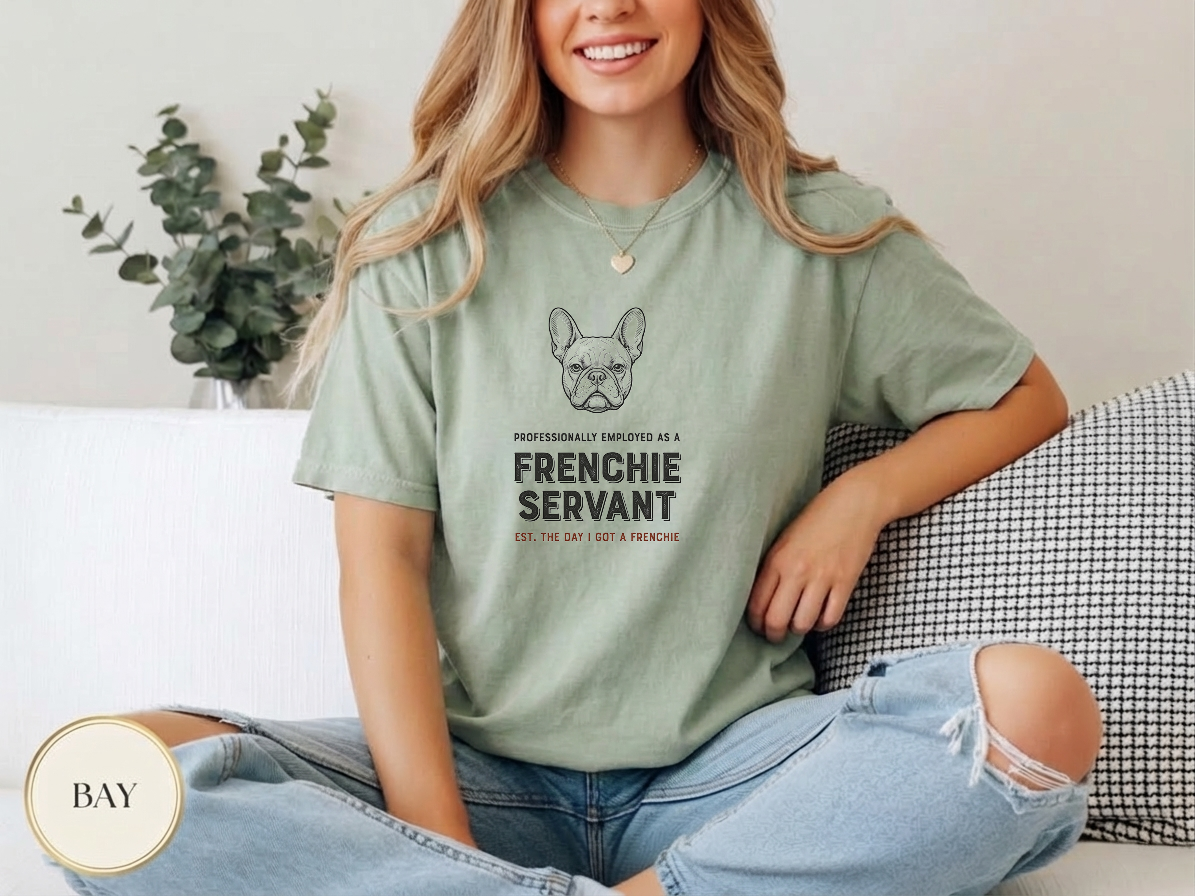 Professional Frenchie Servant Shirt — lifestyle mockup