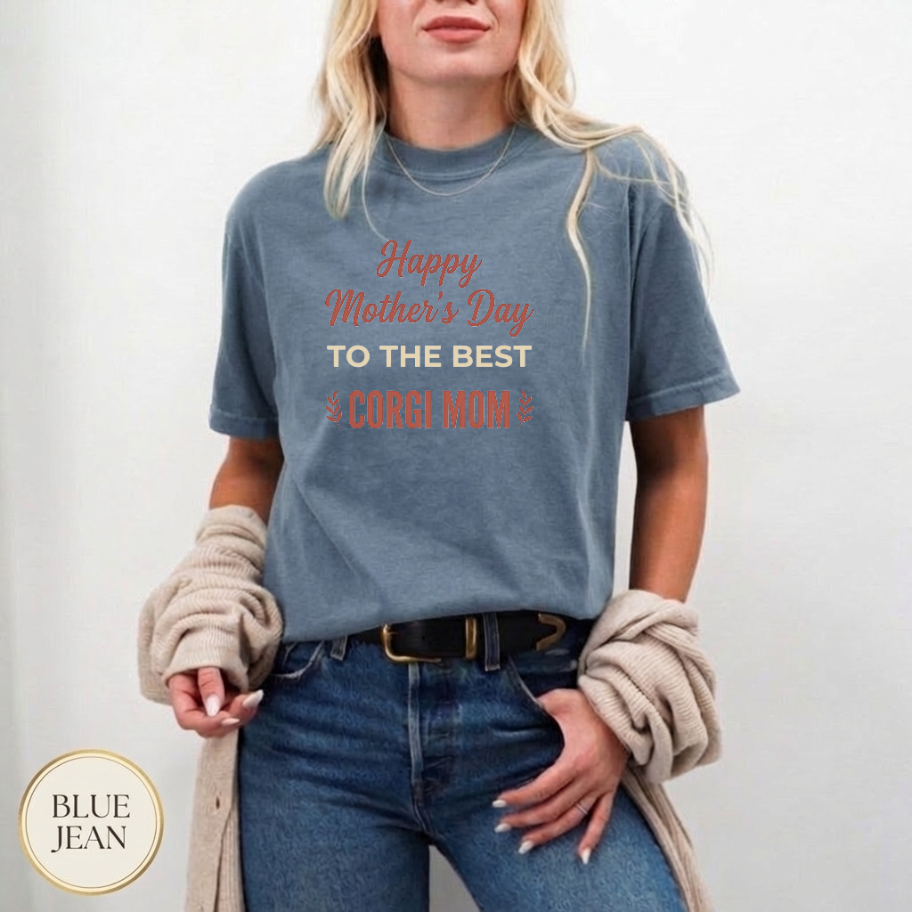 Happy Corgi Mom Day Shirt — dog mom gift idea
