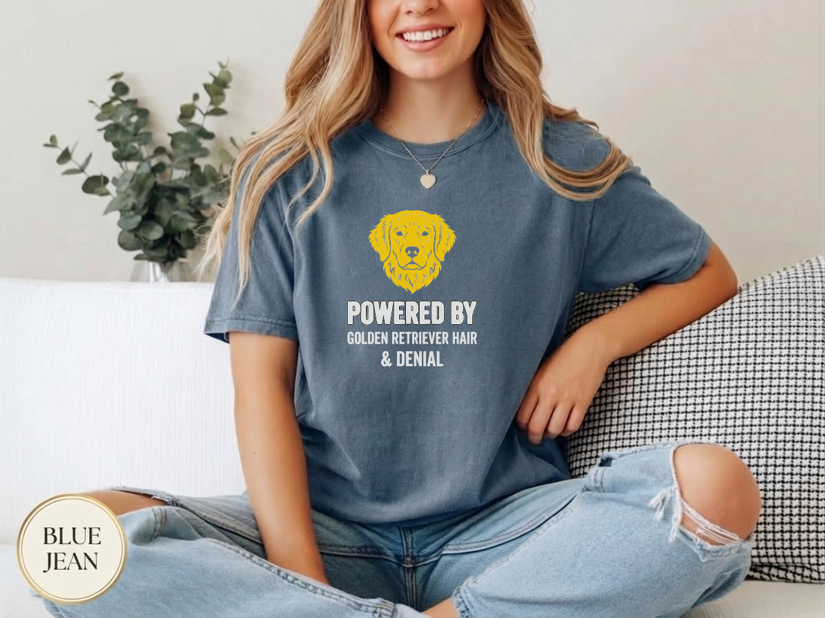 Golden Retriever Mom Shirt — color variant — soft washed