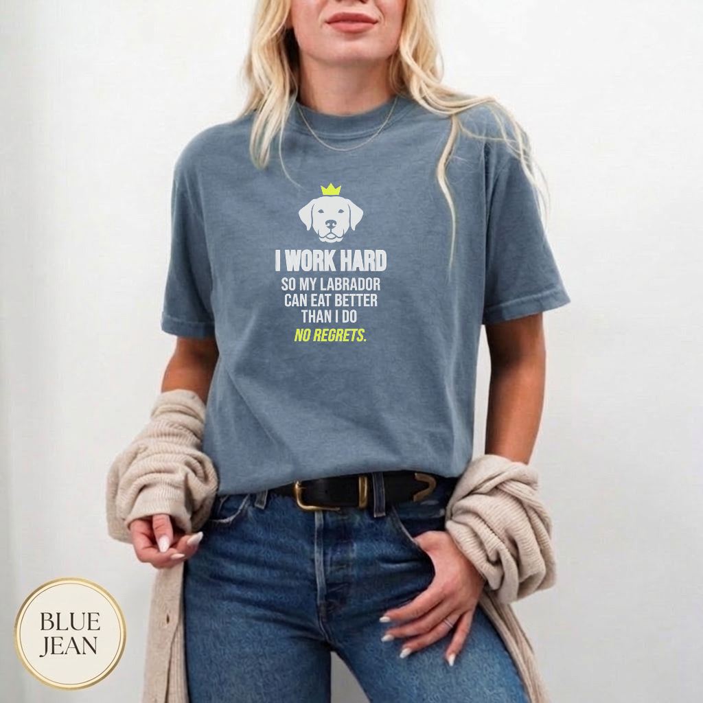 Lab Mom Budget Report Shirt — dog mom gift idea