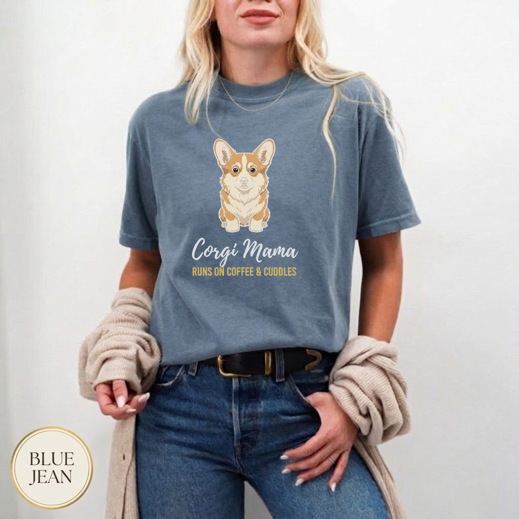 Coffee Corgi Cuddles Shirt — dog mom gift idea