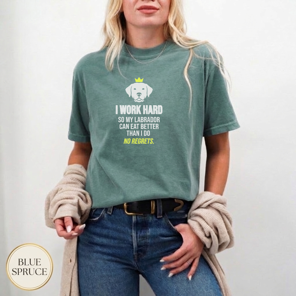 Lab Mom Budget Report Shirt — wearable print close-up