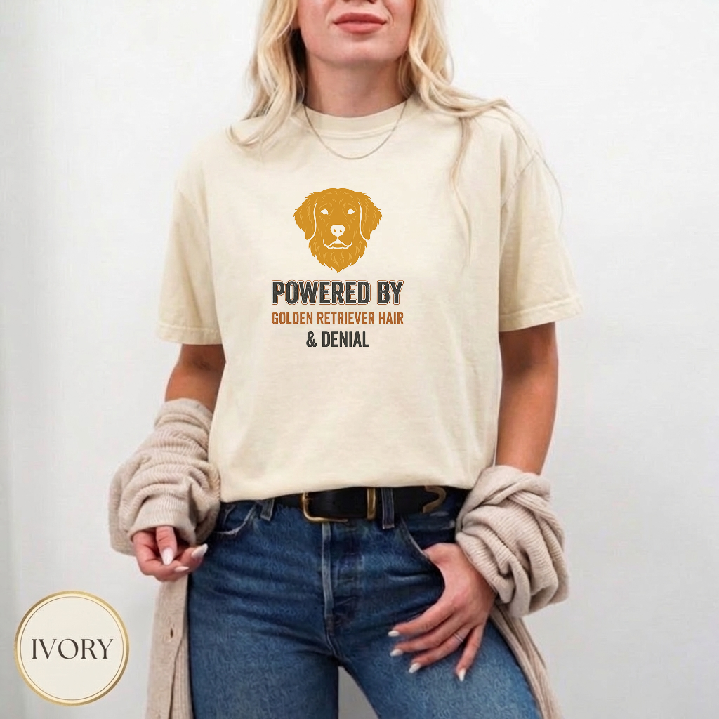 Golden Retriever Mom Shirt — wearable print close-up