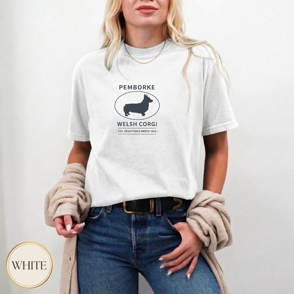 Welsh Corgi Pride Badge Shirt — relaxed fit style
